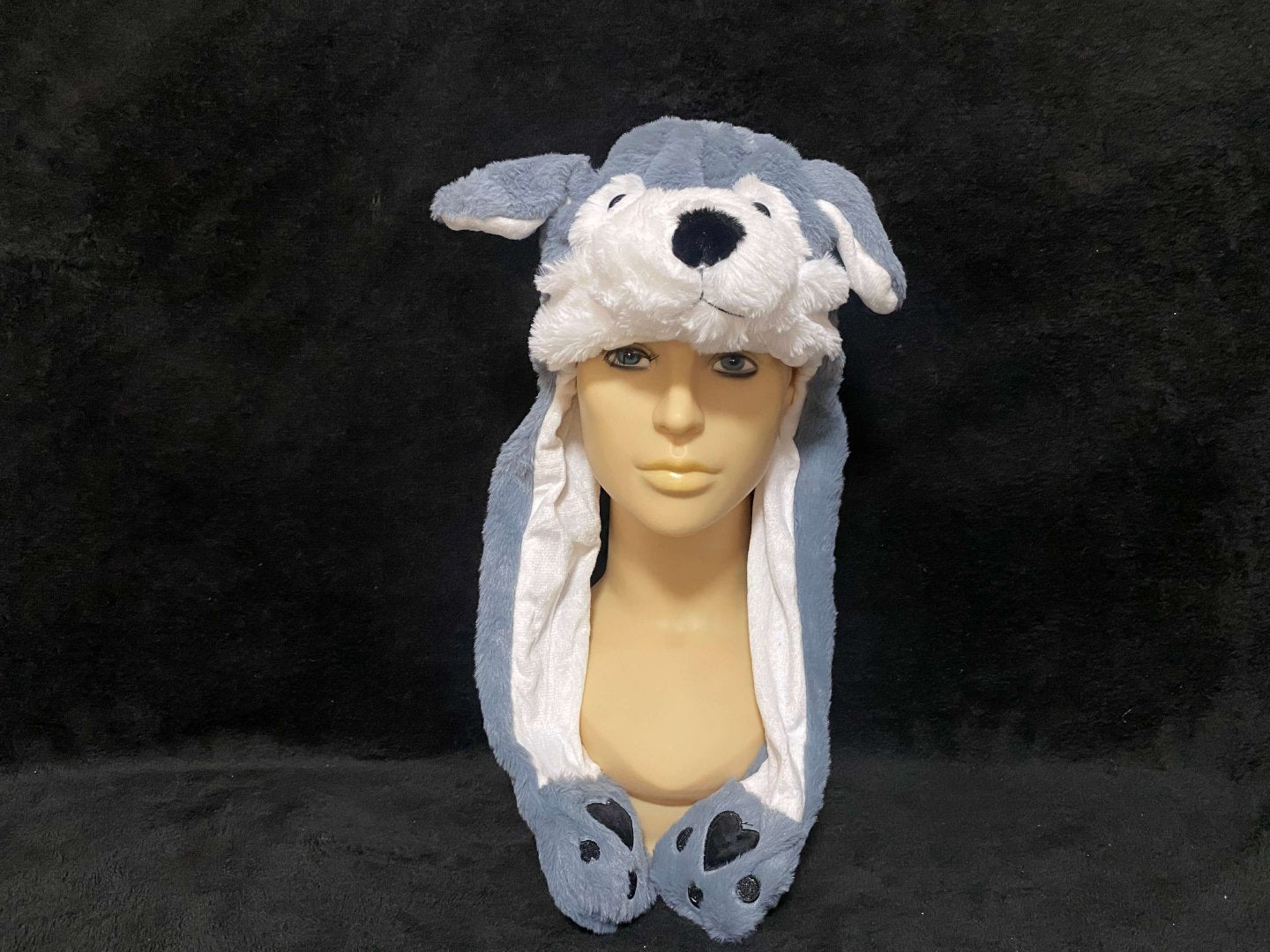 Grey Wolf Hat with moving ears